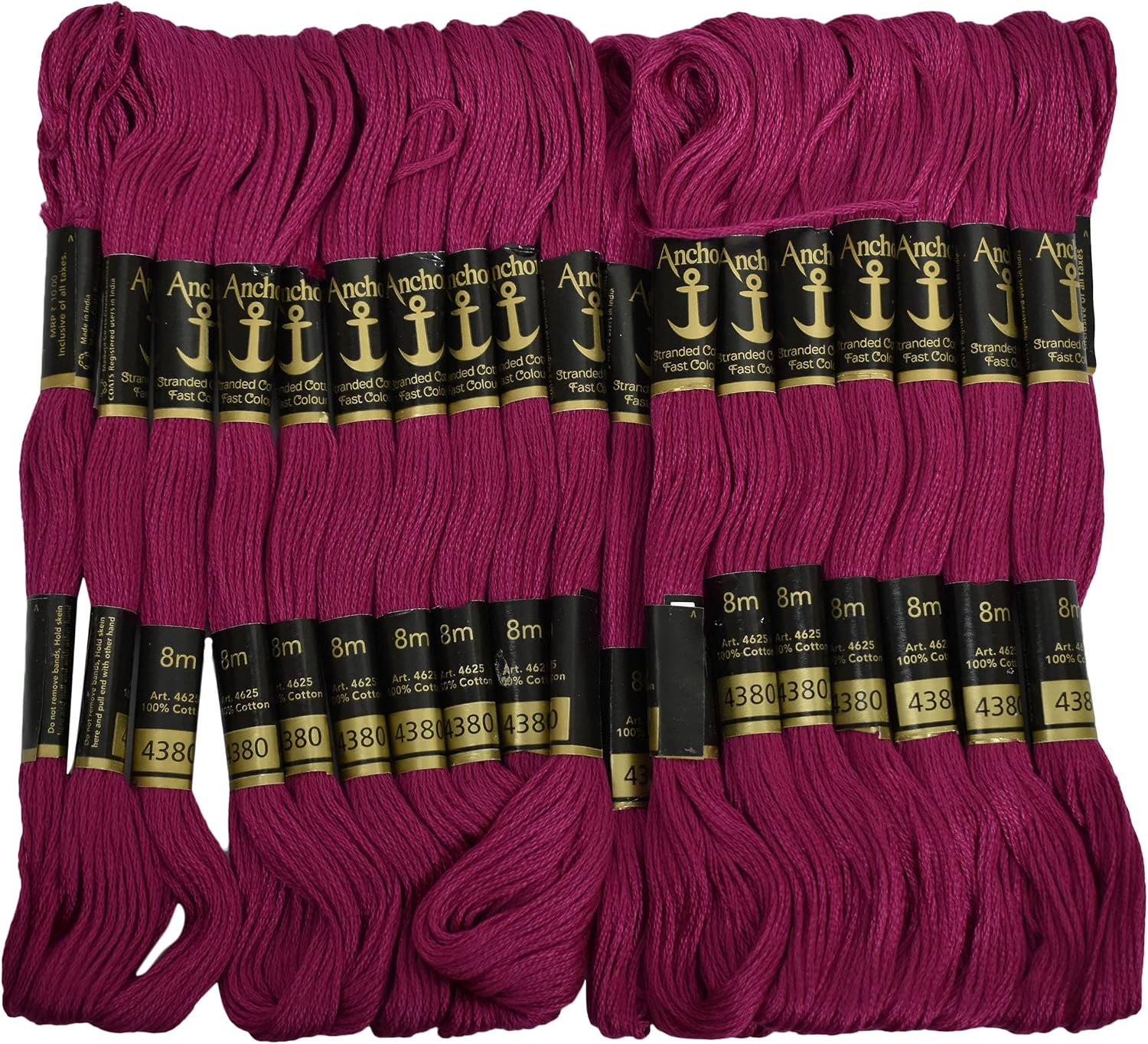 Anchor Threads Floss Sewing Cross Stitch Stranded Cotton Hand Embroidery,25 Pcs