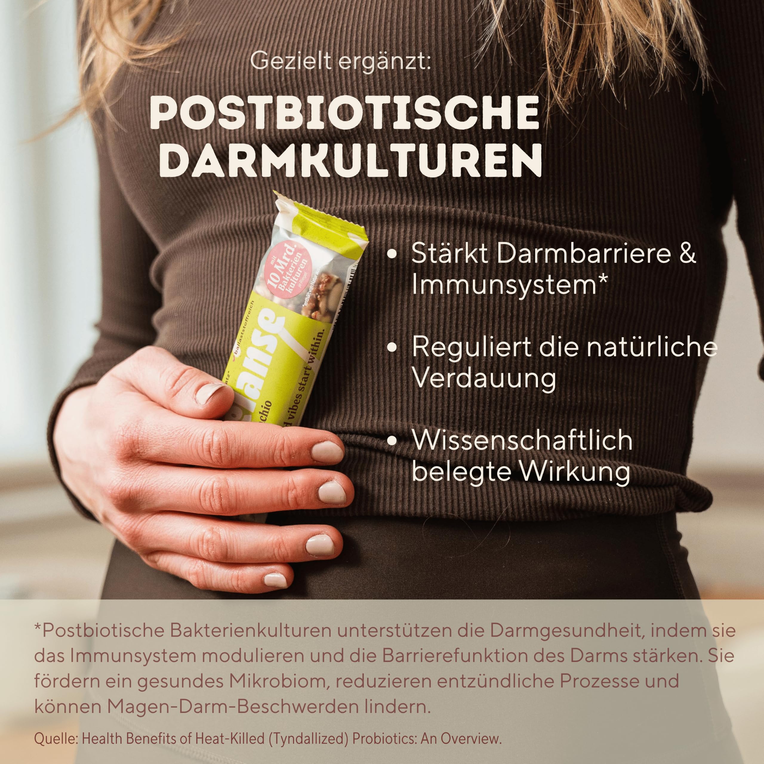Baelanse® Haferriegel - Ohne Zuckerzusatz, vegan, glutenfrei, nussfrei, ballaststoffreich, mit Bakterienkulturen - Gesunder Snack für Darmgesundheit- 12x40g - Blaubeere