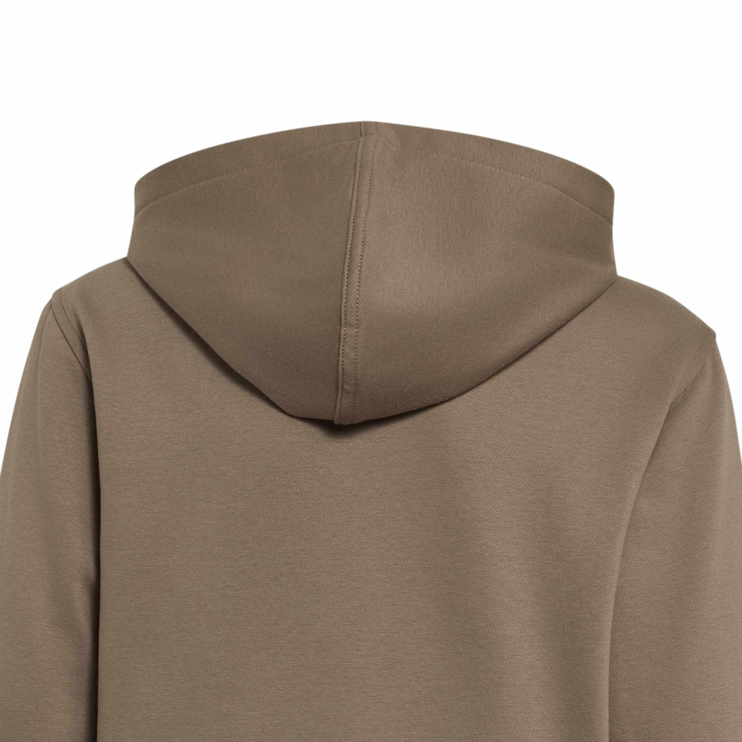 adidas Chlopcy Adidas Boys Slogan Fleece Hoodie Sweatshirt, Khaki Six, 13-14 Years