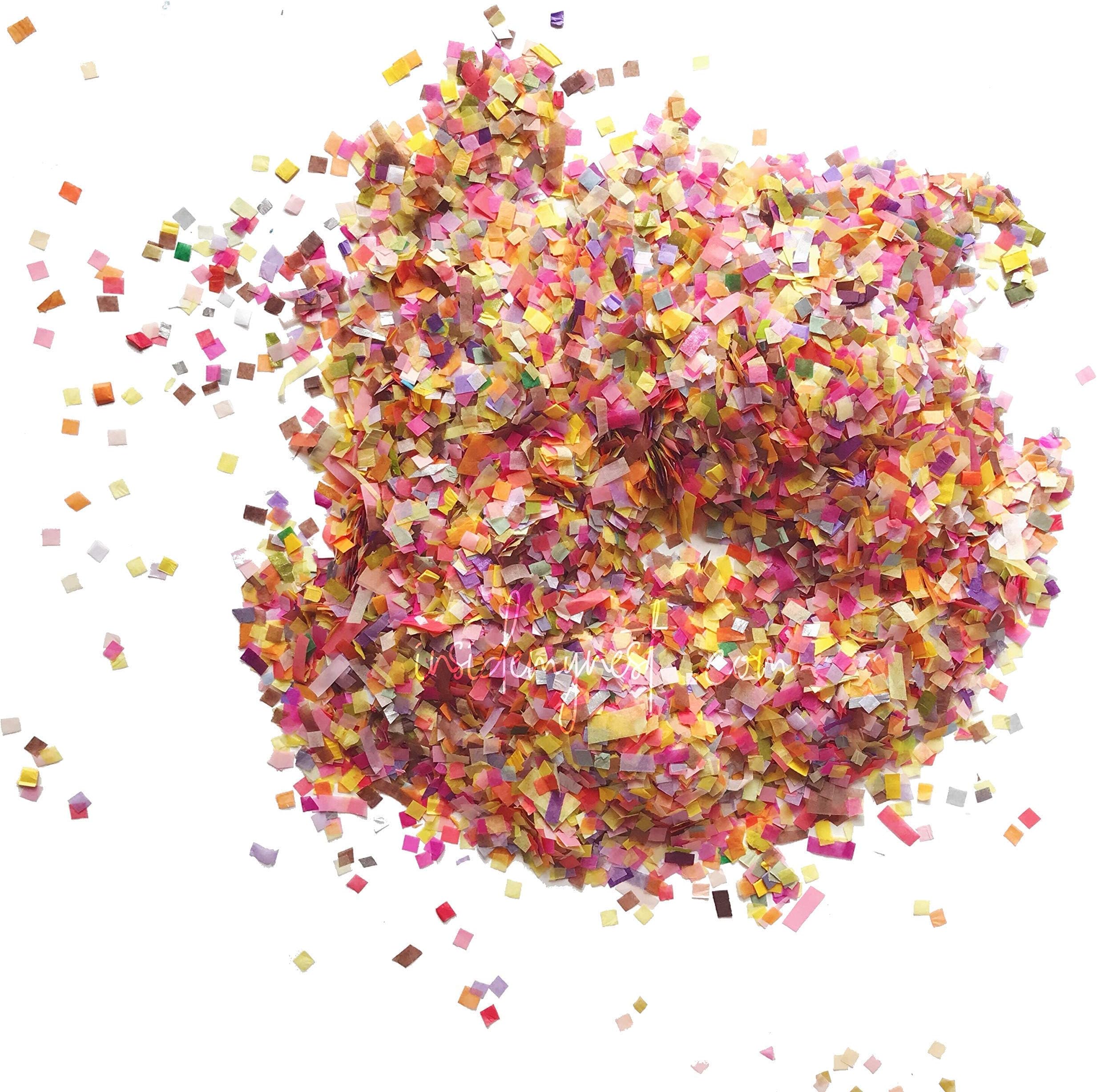 Inside My Nest Colorful Confetti for Poppers Cannon Balloons Party Wedding Sunflower Silver 60g/2oz