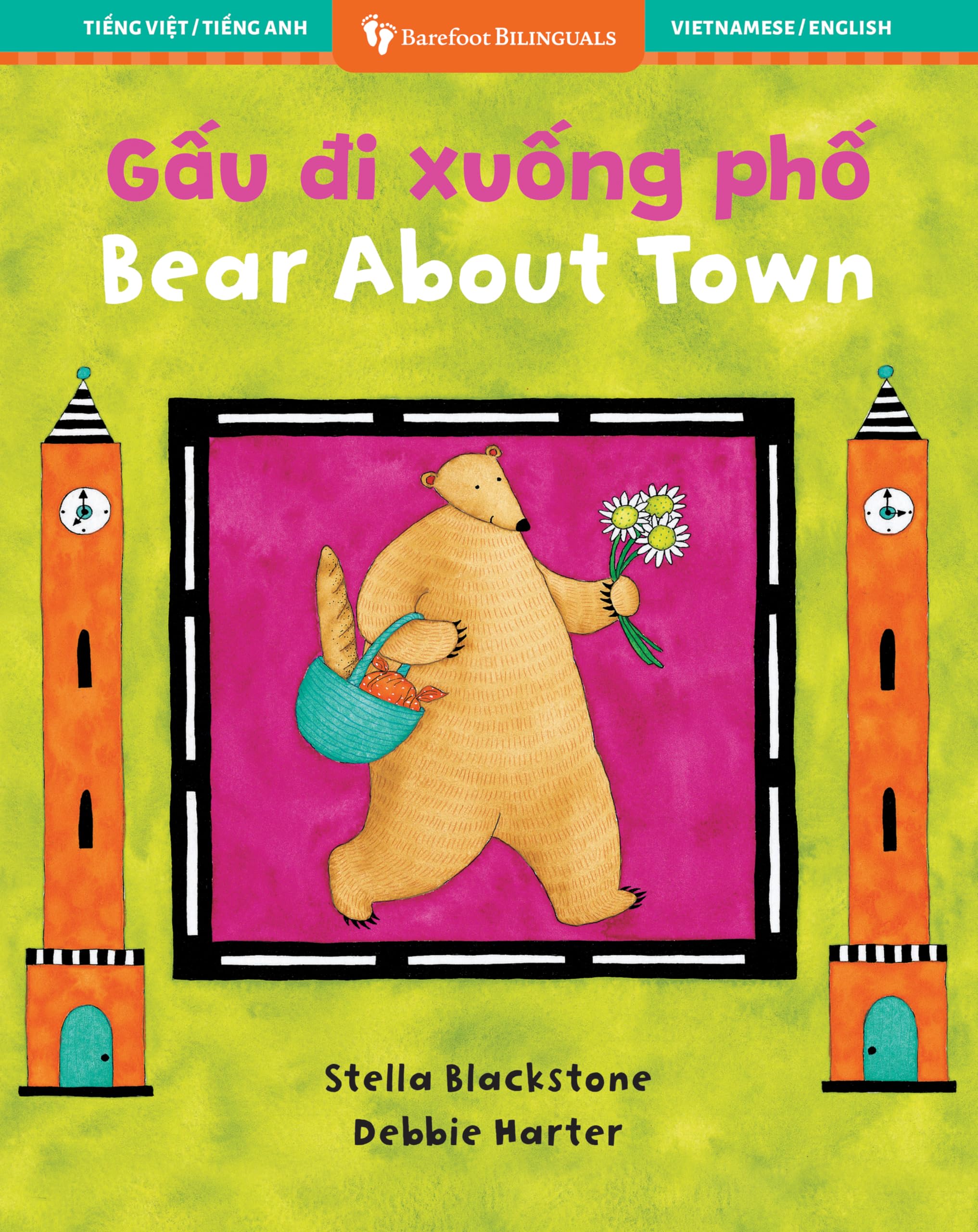 Bear About Town (Bilingual Vietnamese & English) (Barefoot Bilinguals)