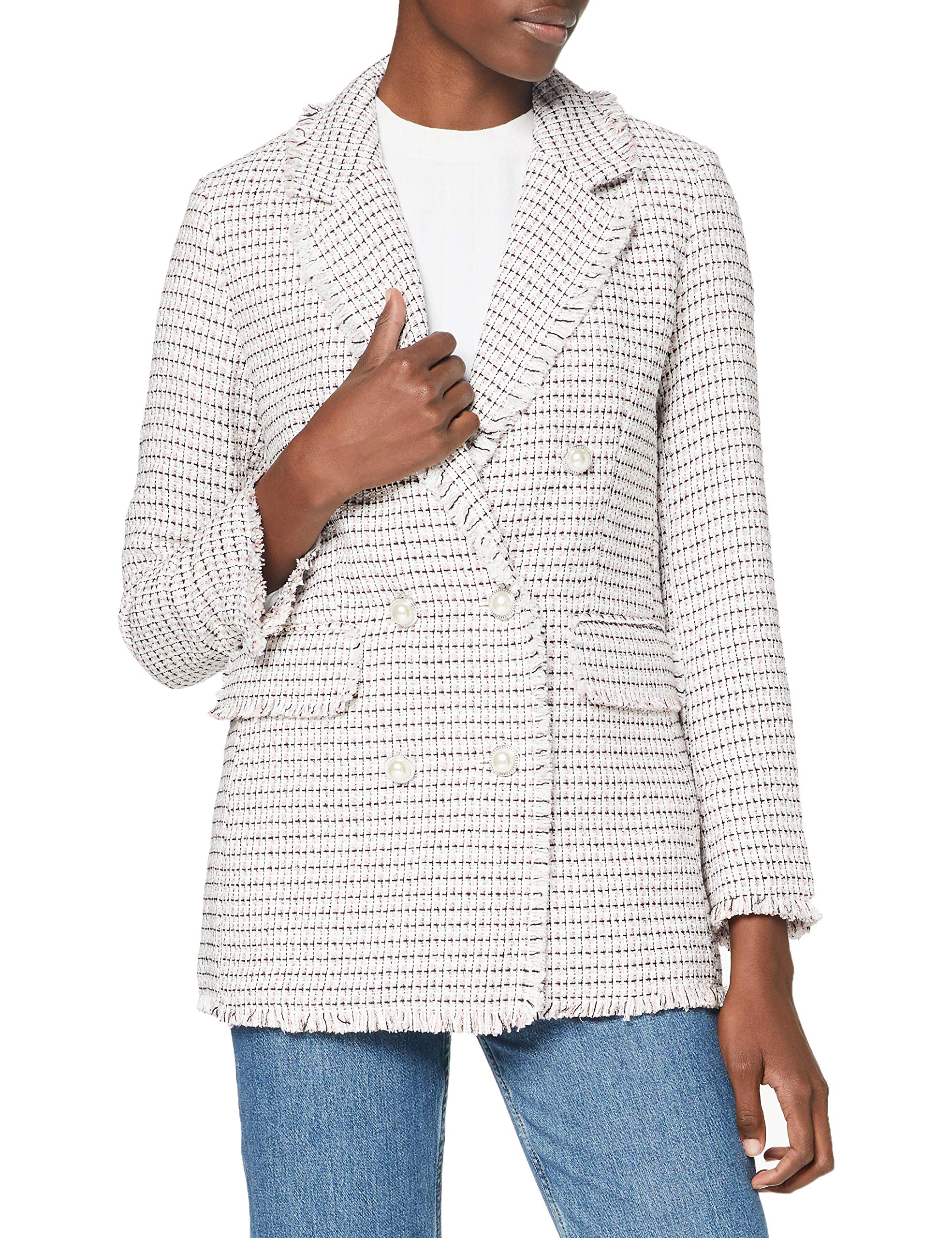 Military Blazer Miss Selfridge Pink Blazer MISS SELFRIDGE Women's