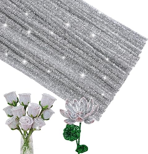 Vista 79 de 100 limpiapipas, limpiapipas para manualidades, creativos para hacer flores, tallos de chenilla, limpiadores de tuberías, flores, suministros