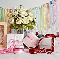 Vista 125 de MEEDEE Cinta de feliz día del padre, decoración del día del padre, caja de regalo, decoración de papel de regalo, cinta fina de satén negro surtido