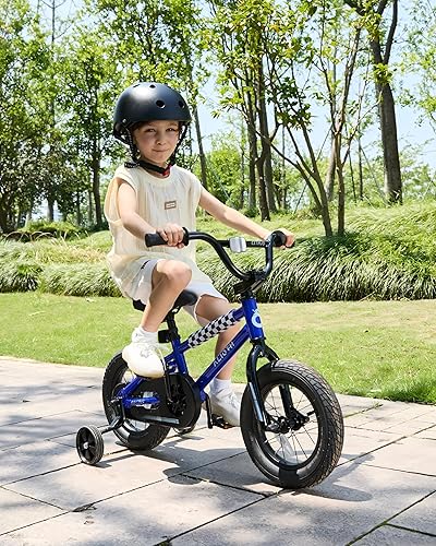 Miniatura 4 de BMX Style 12, 14, 16 pulgadas, ruedas de entrenamiento para niños, bicicleta de 20 pulgadas con soporte para niños y niñas de 2 a 14 años, posavasos