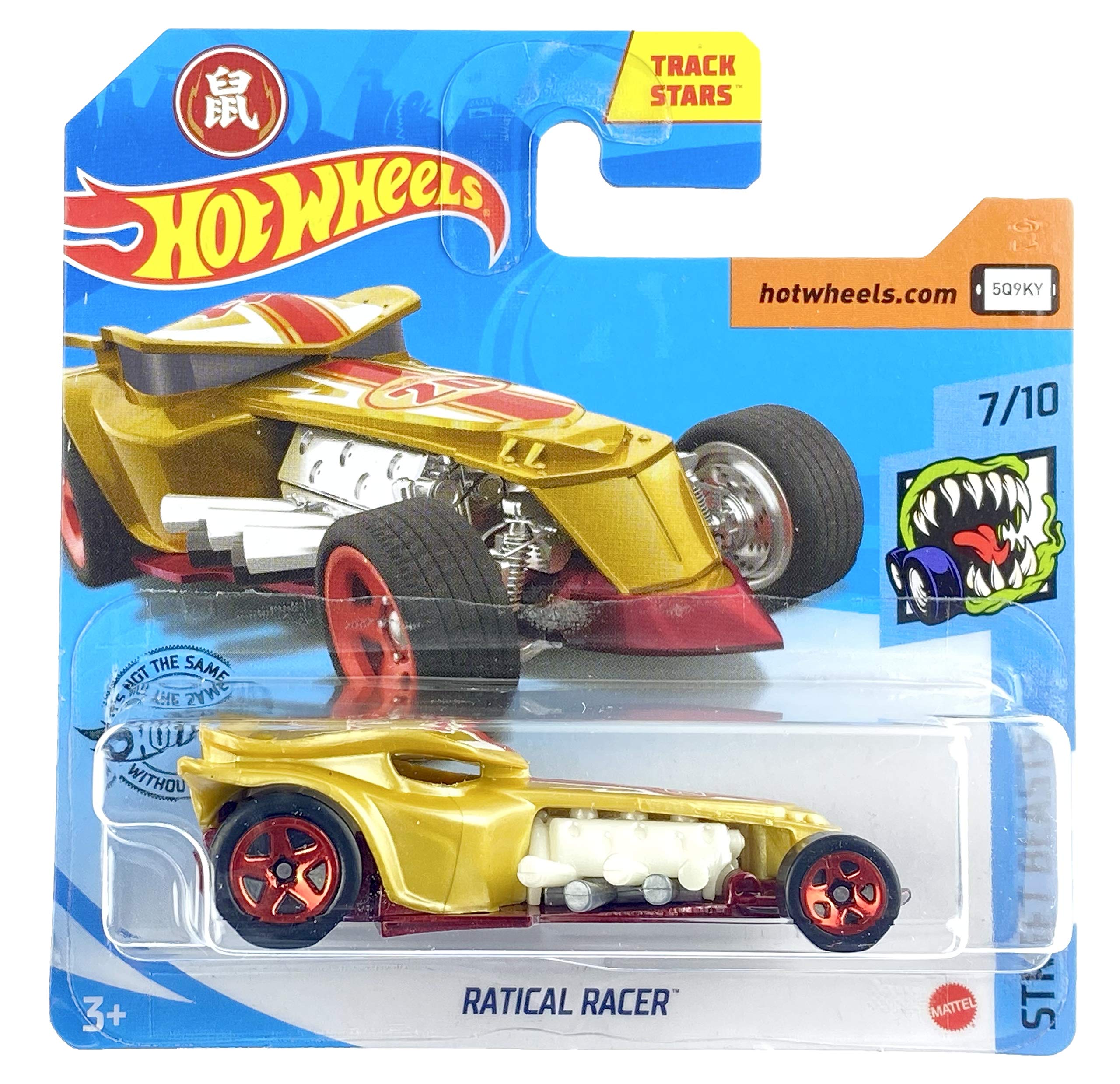 HOT WHEELS Ratical Racer - Série Street Beasts 2020, Carte EU, Modèle 91/250, Dans Son Blister Non Ouvert