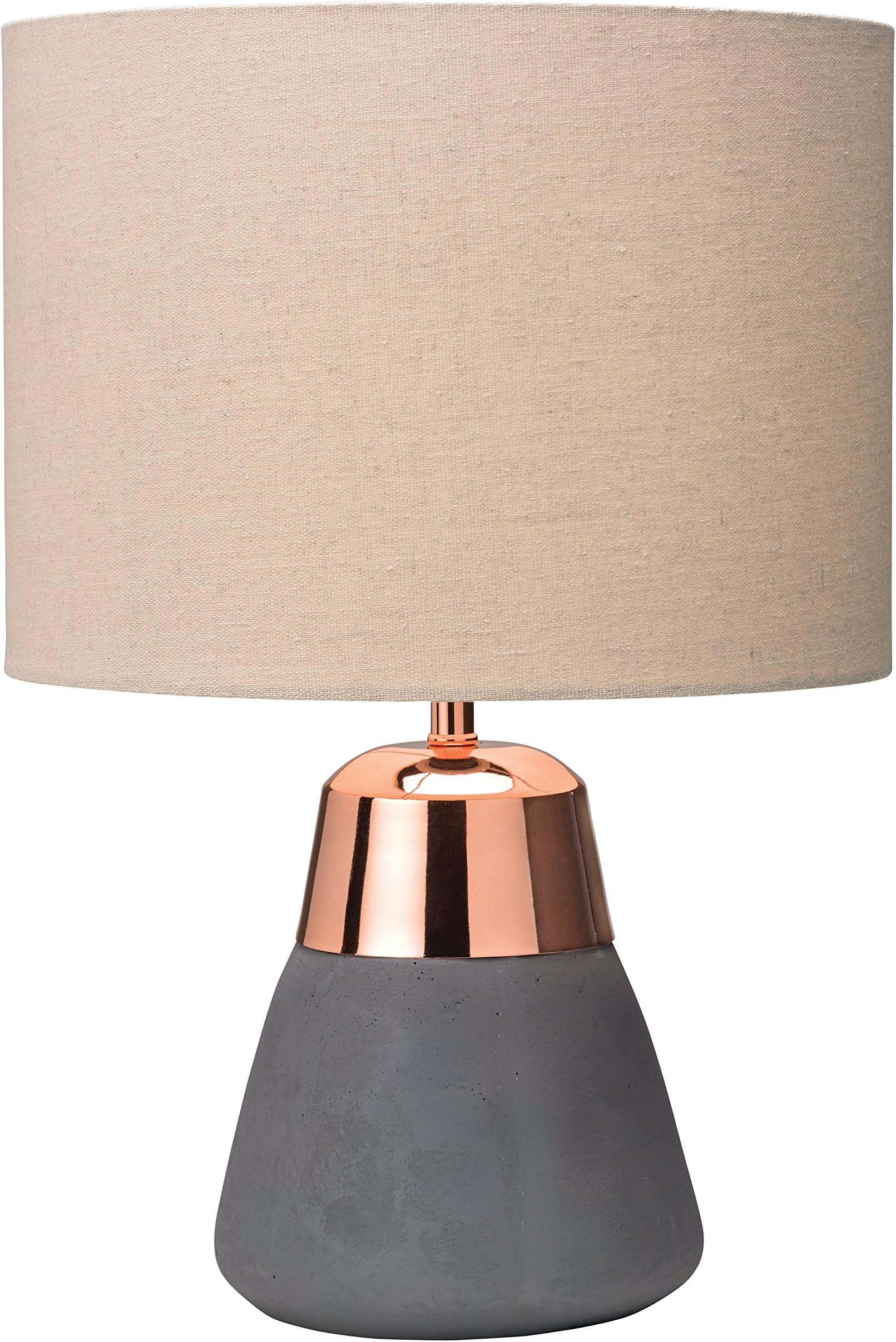 Village At Home Jasper Table Lamp Copper/Grey, E14, 40 W