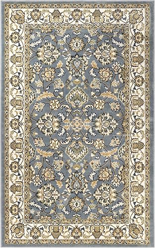 Miniatura 2 de Superior Alfombra de área interior con respaldo de yute, elegante decoración de suelo con bordes para sala de estar, dormitorio, oficina, entrada,