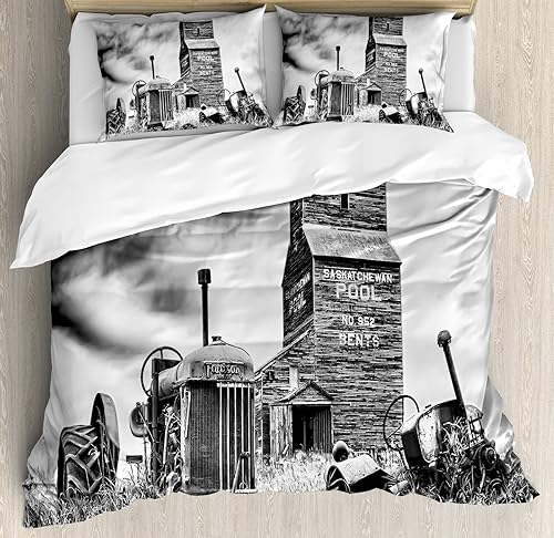 Miniatura 179 de Ambesonne Juego de funda de edredón de baloncesto, silueta de jugador de baloncesto, promoción de campeonato de competencia de atleta, juego de ropa