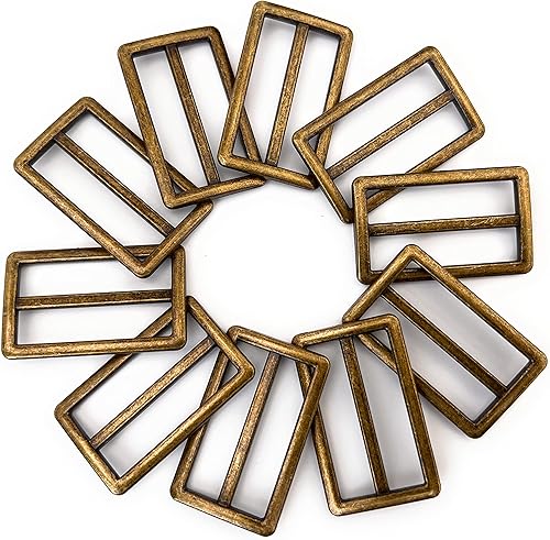 Miniatura 3 de 10 hebillas deslizantes de metal resistente, aleación de zinc, correas deslizantes, correas deslizantes, correa deslizante, ajustador de cinturón