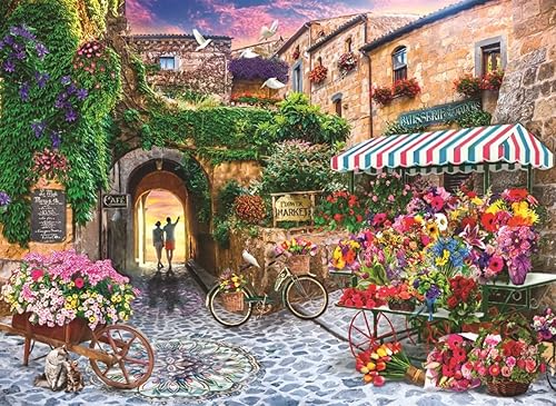 Miniatura 2 de Anatolian Puzzle - El mercado de las flores, rompecabezas de 1000 piezas, #1066