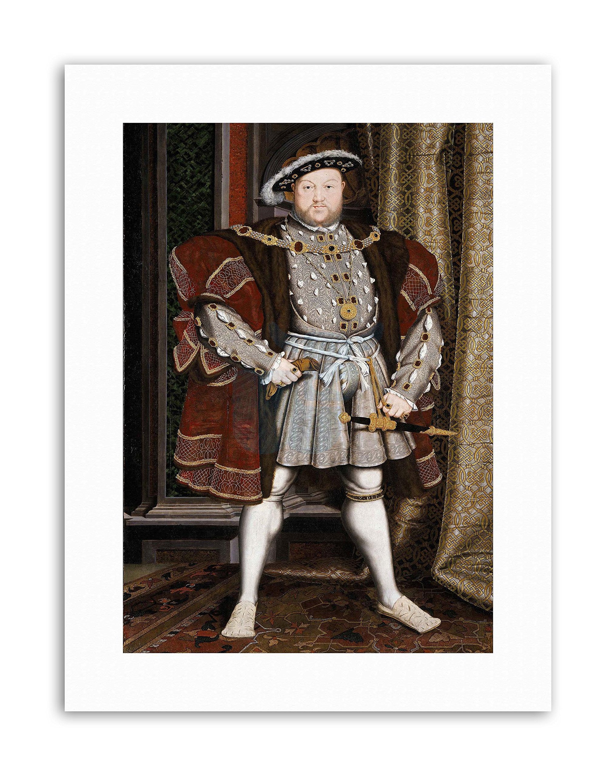 Wee Blue Coo Antique Holbein Junior Henry Tudor VIII King England Canvas Art Print