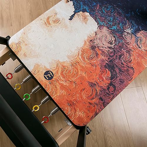 Miniatura 5 de Echome Toalla de Pilates Reformer Mat con hombros, tapete reformador, tapete reformador antideslizante, tapete de gran agarre, fácil de lavar y
