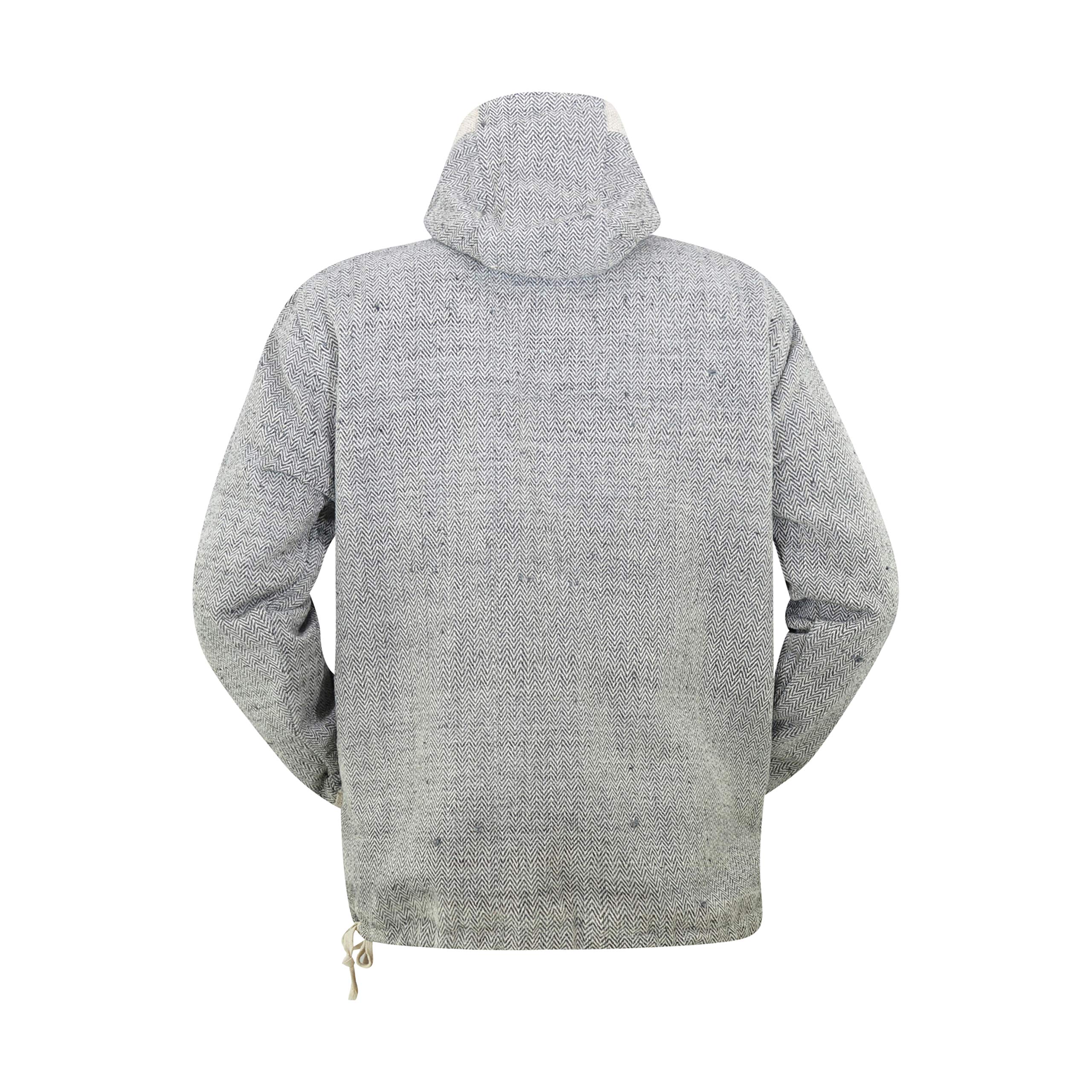 virblatt - Felpa Baja Uomo| Canapa & Cotone | Felpa Uomo Cappuccio Etnica Baja Hippie Felpe Invernali Giacca Alternativa Nepalese