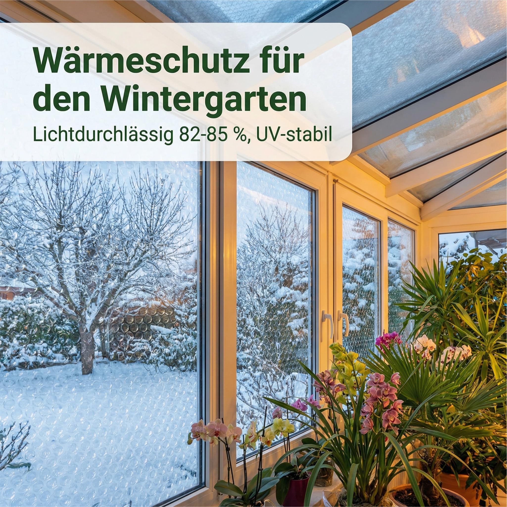 Noppenfolie Luftpolsterfolie 10m (15m2) GREEN24 PRO3 Frostschutz, Windschutz und Winterschutz, Isolierung und Wärmeschutz, Frostschutzfolie für Haus und Garten