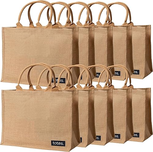 Miniatura 1 de totes. Bolsas de arpillera grandes - Bolsas de arpillera con asas - Bolsas de regalo de arpillera - Bolsas de yute - Bolsas de yute con asas