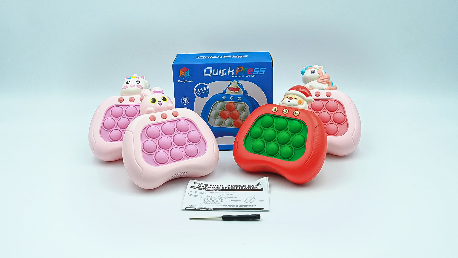 POP PUSH IT Game Controller Bubble Sensory Fidget Toy Electronic Whack Mole EUR 12,55 - FR