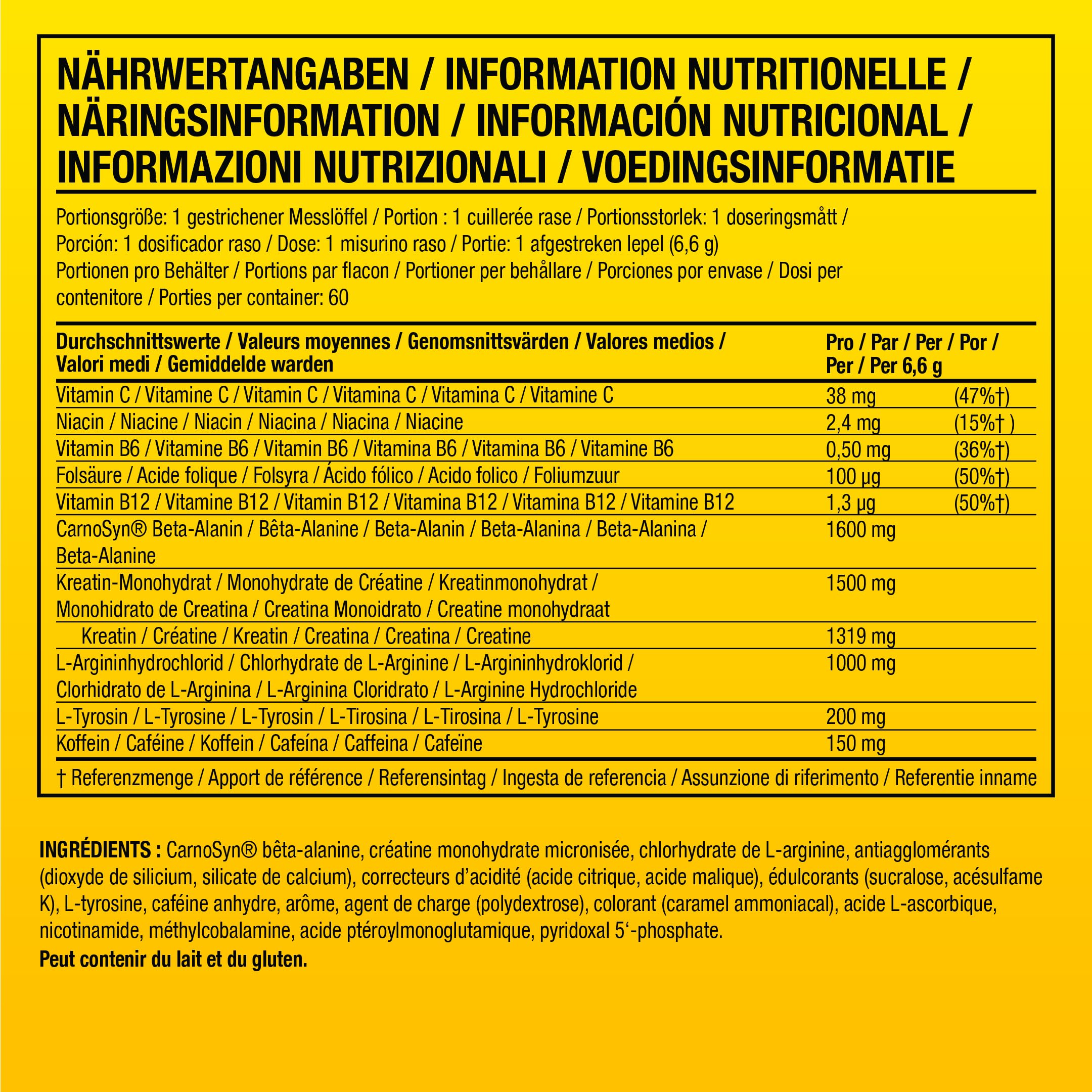 C4 Original Pre Workout Powder, Cola, 60 portions | Boisson énergétique en poudre sans sucre avec 150mg de caféine, 1500mg de créatine monohydrate, 1600mg de bêta-alanine.