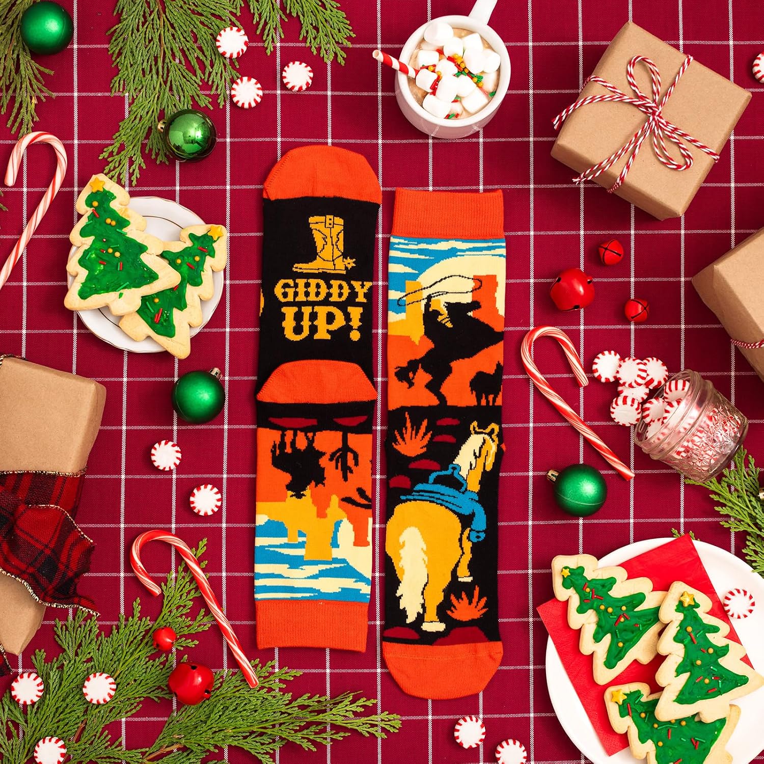 Lavley Fun Western Socks – Gifts for Cowboys, Cowgirls & Country Fans – Great for Rodeo, Line Dancing & Country Music Lovers