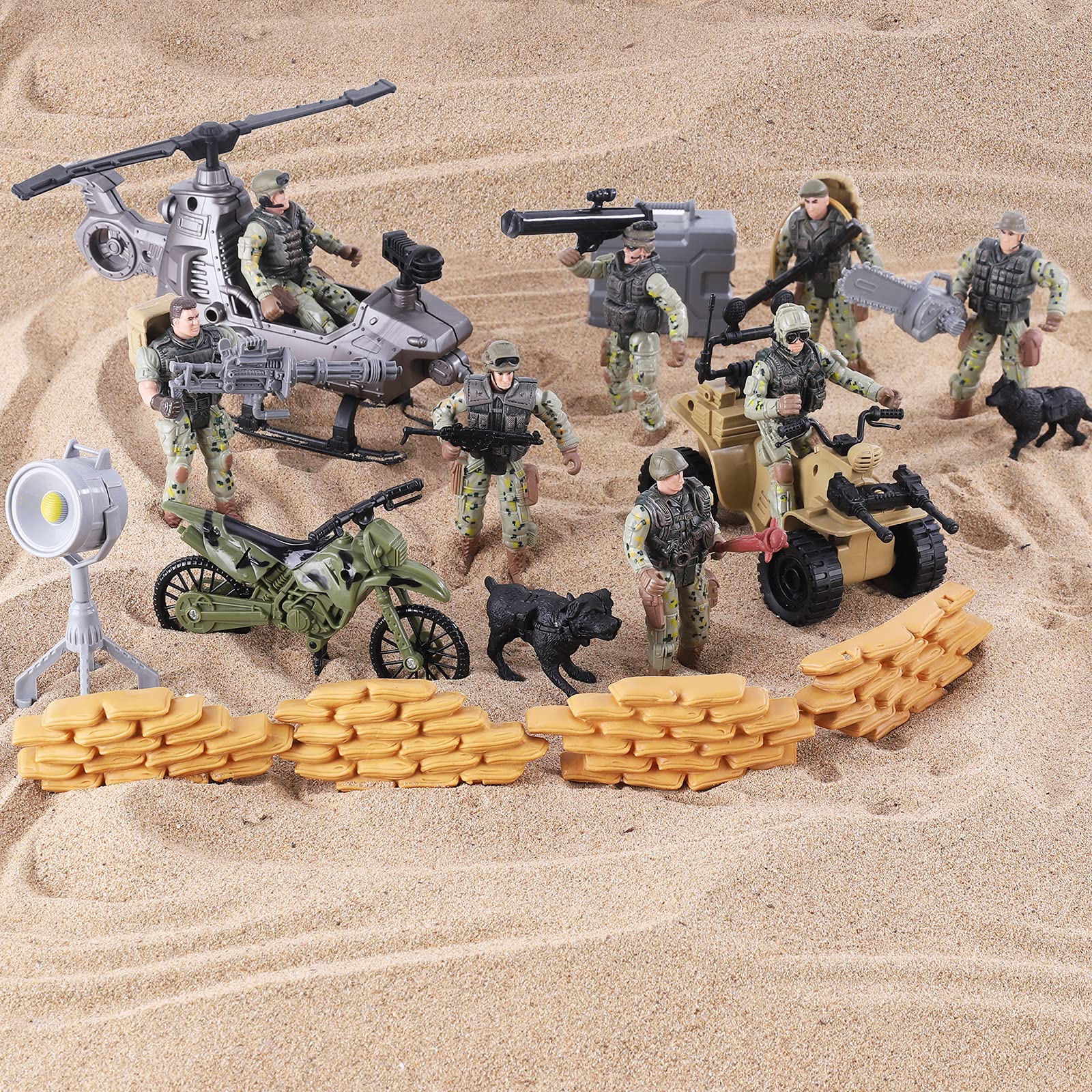Military Army Special Forces Action Figures Soldiers Vehicles
