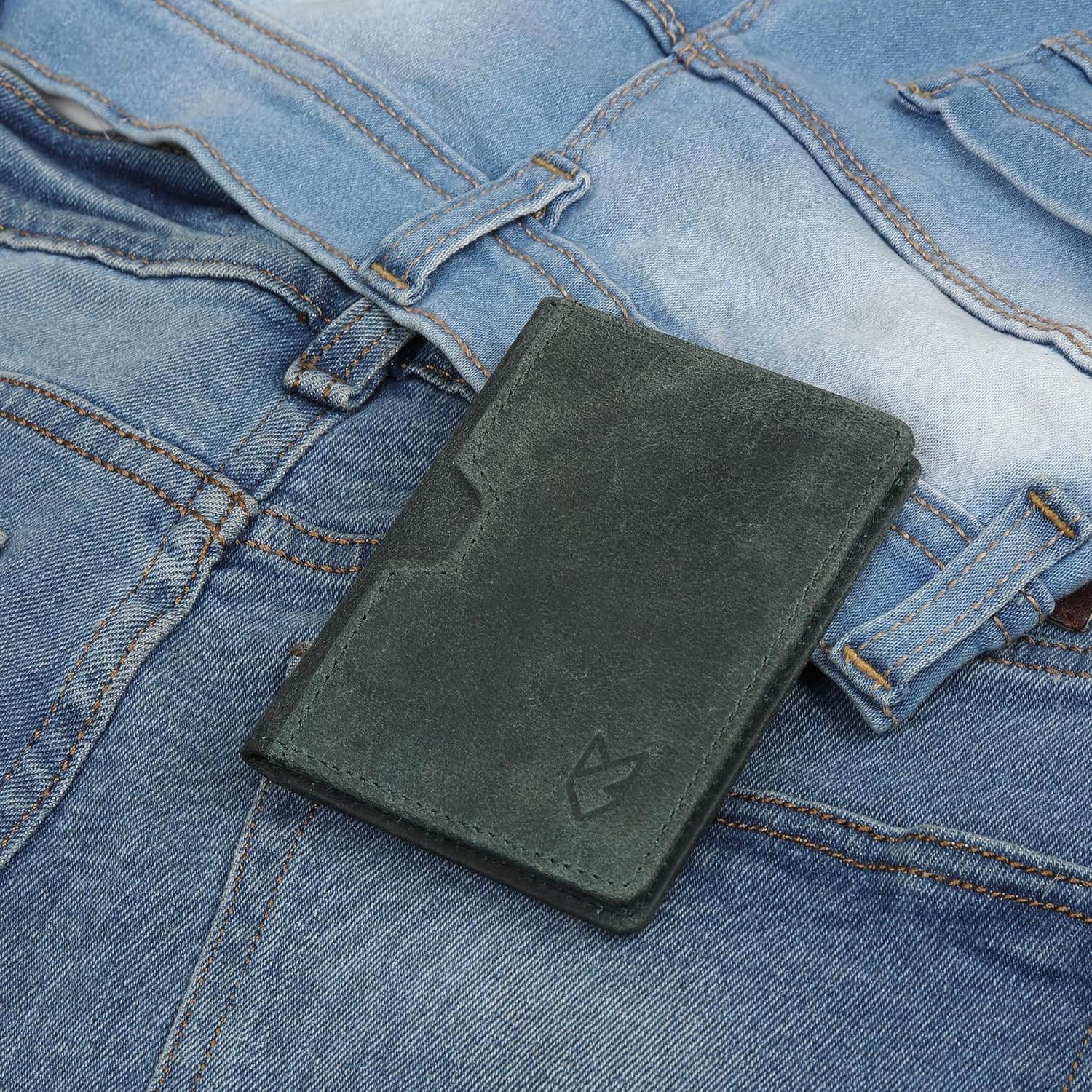 FOXHACKLE Leather Credit Card Holder Wallet for Men and Women, Thin Bifold RFID Blocking Wallet, Slim Front Pocket Minimalist Wallet, Small Card Case - Image 7