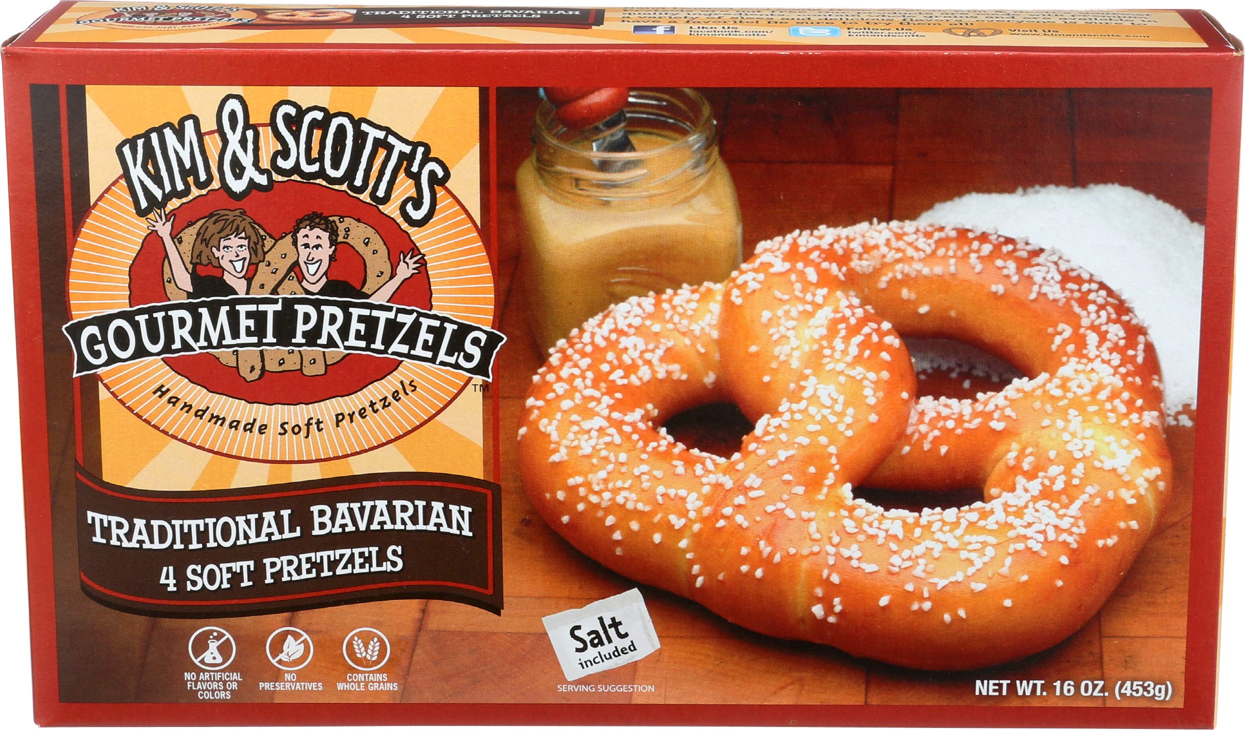 Kim & Scott's, Gourmet Pretzels Traditional Bavarian Pretzels, 14