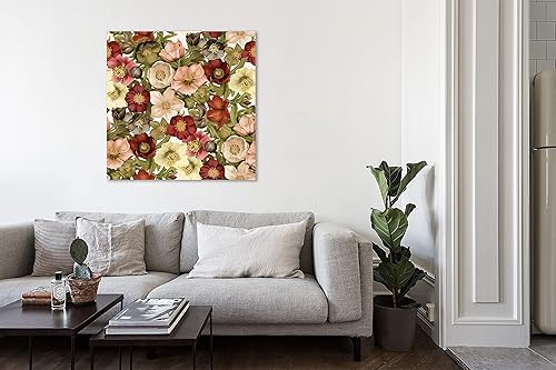 Miniatura 4 de Jaxson Rea "Vintage Petals Pattern I Gallery Wrapped Canvas by Katie Pertiet, 30" x 30"