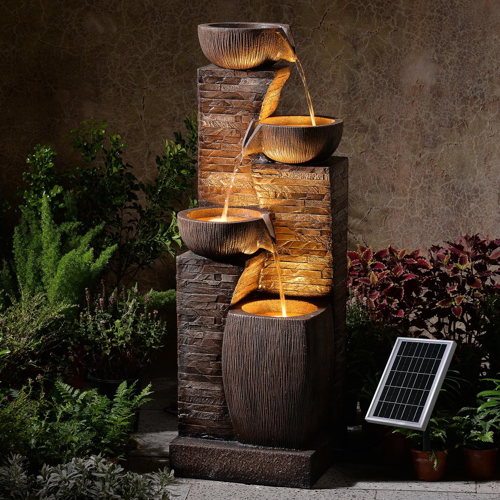 Pivotify 38.2-inch solar fountain