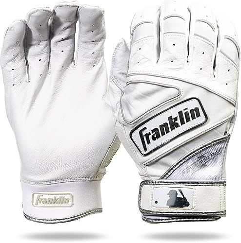 Franklin Sports MLB - Guantes de bateo de béisbol Powerstrap para adultos + jóvenes, guantes de bateo de béisbol para hombres + mujeres, guantes de