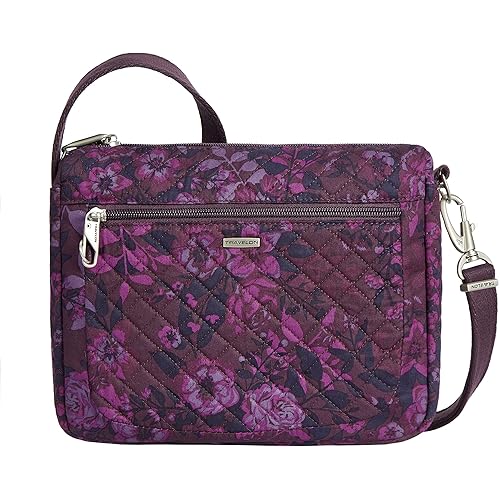 Travelon Women's Anti-Theft-Class Small East/West Crossbody Bag