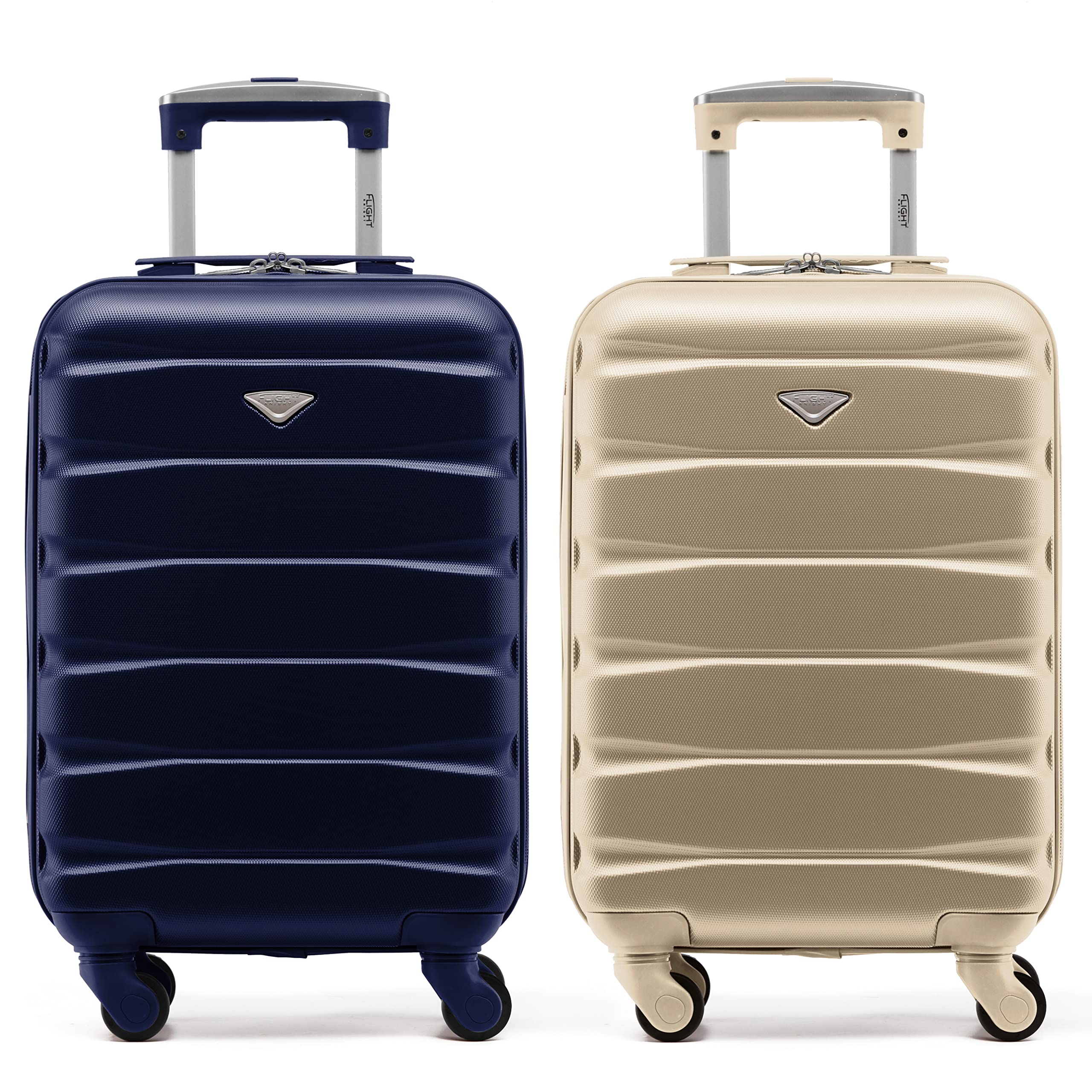 Flight Knight Suitcase Set of 2 Lightweight 4 Wheel ABS Hard Case Cabin Carry On Hand Luggage Approved for Over 100 Airlines Including easyJet, British Airways, Ryanair & Many More 55x35x20cm — view 58