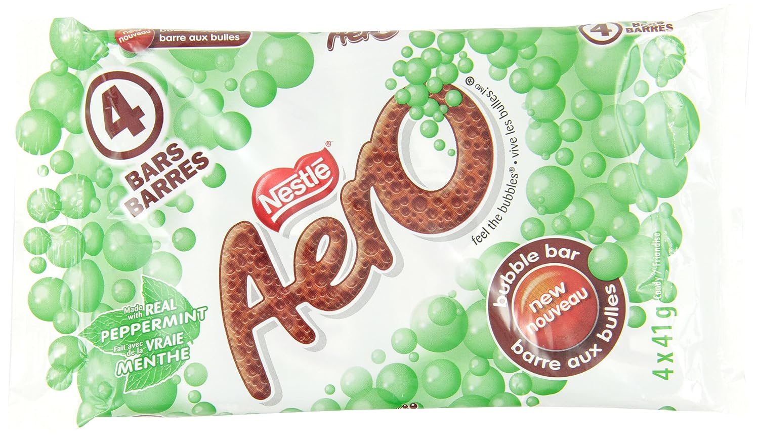 AERO Peppermint Bar, 1.44 Ounce (Pack of 16)