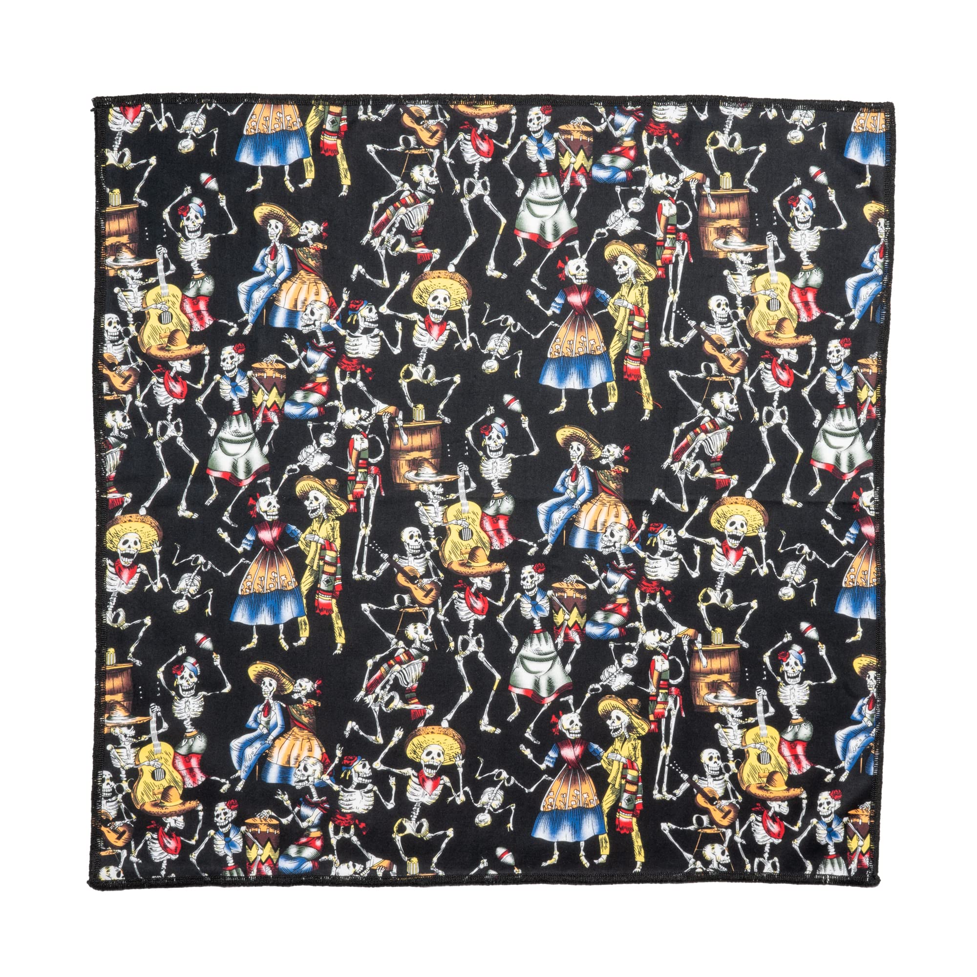Day of the Dead Skeleton Band Bandana - Black