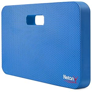 NETANY Extra Thick Kneeling Pad for Gardening, Comfortable Knee Pad Cushiond, Extra Large Foam Kneeler Mat for Gardening, Baby Bath, Work, Exercise & Yoga, Mechanic, 17.8 x 11 x 1.5 in, Blue