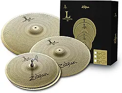KIT DE PRATOS 14HH + 16CRASH + 18CRASHRIDE LOW VOLUME LV468 ZILDJIAN