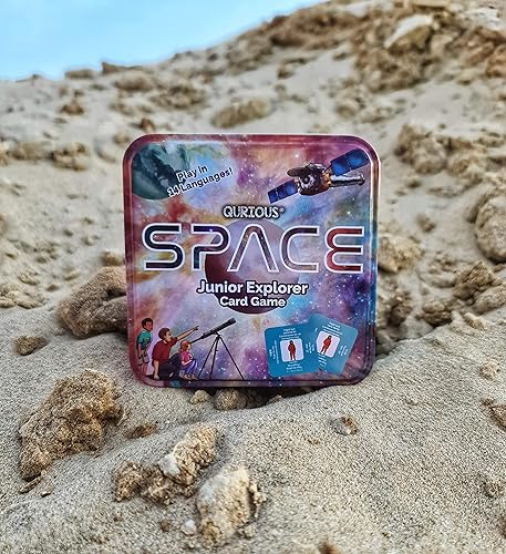 Miniatura 9 de Qurious Space Junior Explorer  Juego de cartas flash STEM  Los pre-lectores giran y aventuran a través de la galaxia. Usando fotos de la NASA,