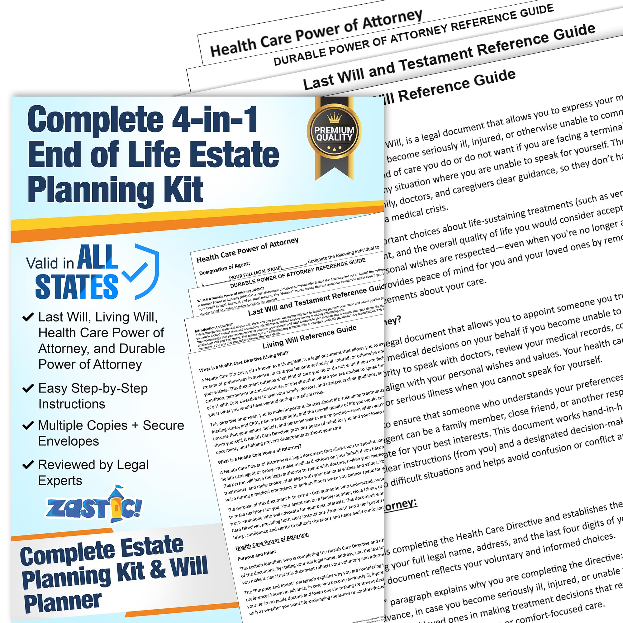 Estate Planning Kit - DIY Will & Legal Forms -1
