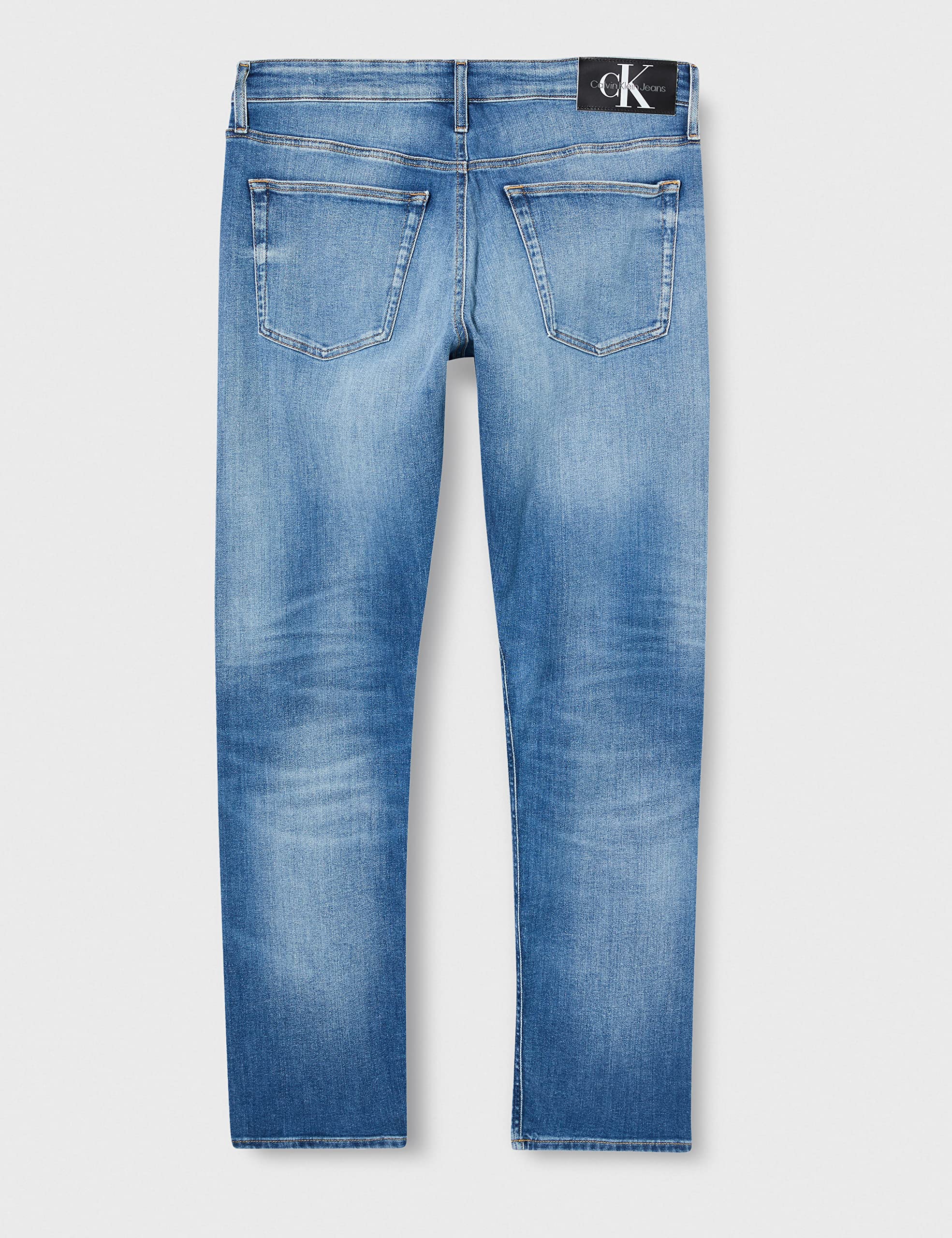 Calvin Klein Uomo Jeans Slim Fit, Blu (Denim Medium), 32W/30L
