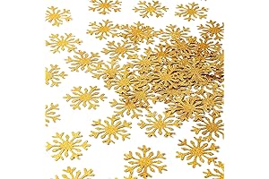 Gold Snowflake Party-Decorations Christmas Confetti