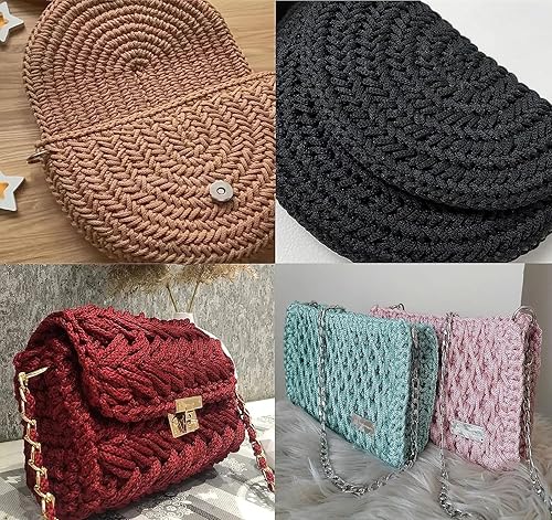 Miniatura 10 de Lukche Cuerda de macramé de poliéster de alta calidad de 0.118 in (147 yardas), cuerda de macramé 100% polipropileno de alta calidad, bolsa de