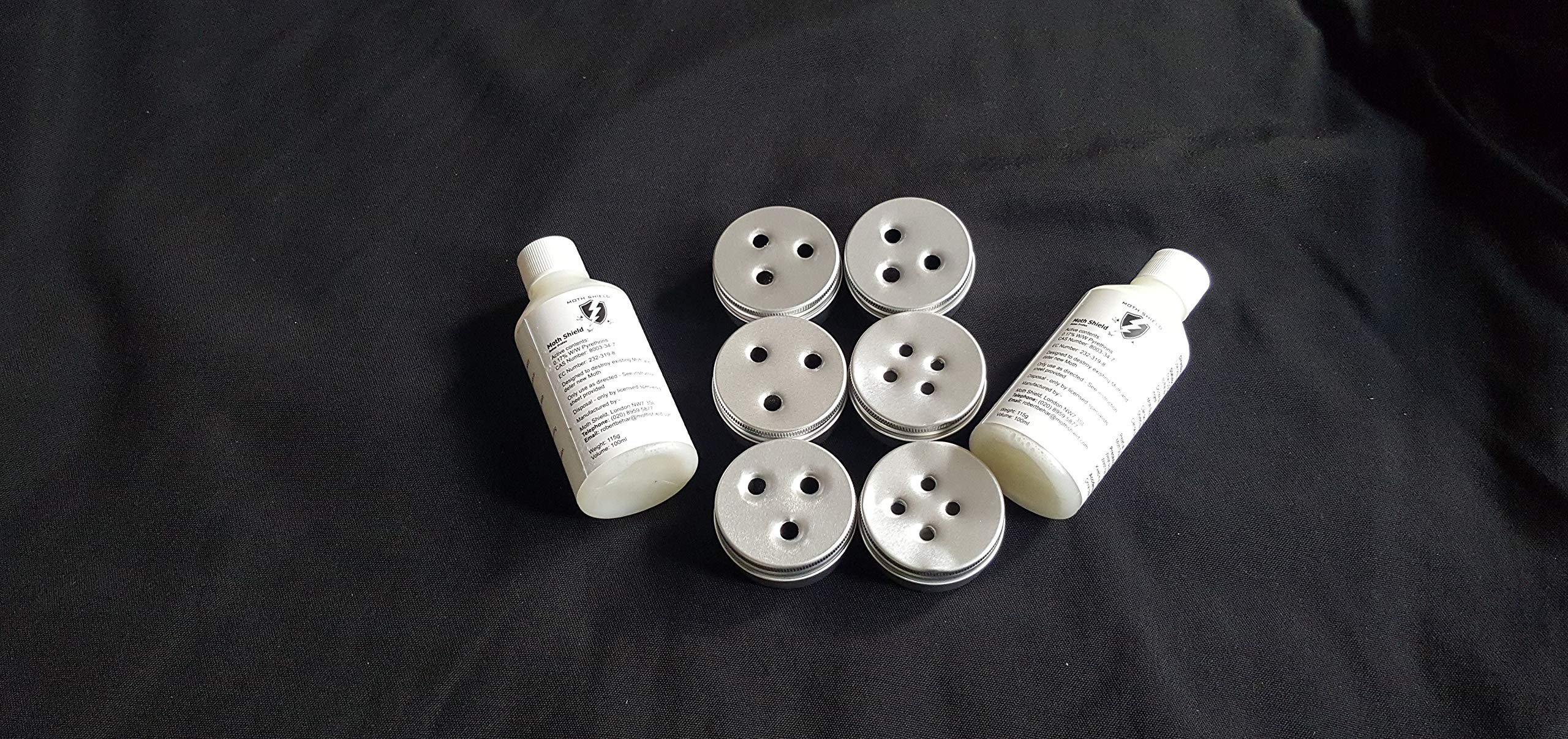 Moth Shield 30ml mini vapouriser (odourless) x 6 for £32 inc. 2 x 100ml refills and delivery to completely remove any moth problem in your cupboards, drawers or storage boxes. Guaranteed.