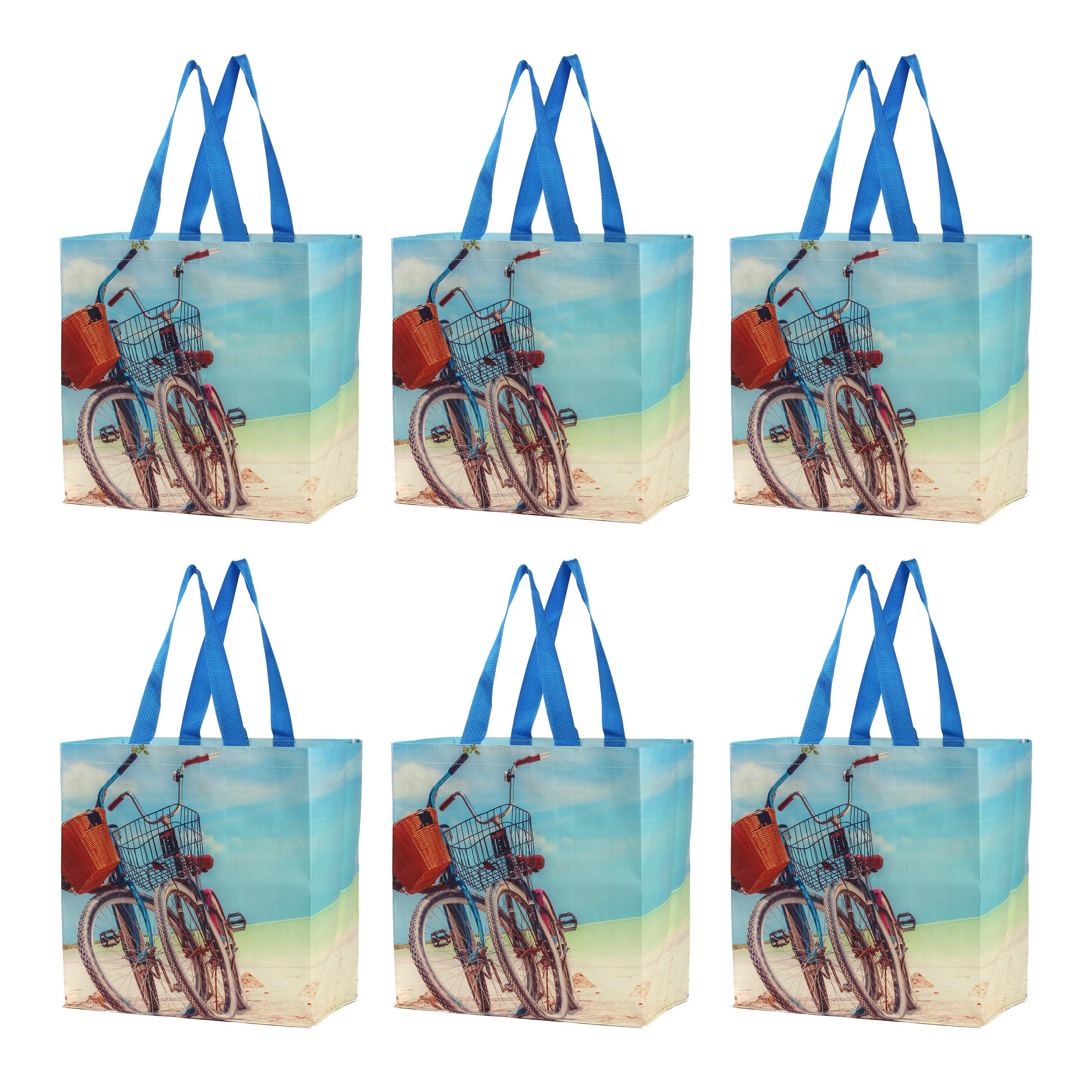 Earthwise Reusable Grocery Bags Shopping - Totes (Pack of 5)