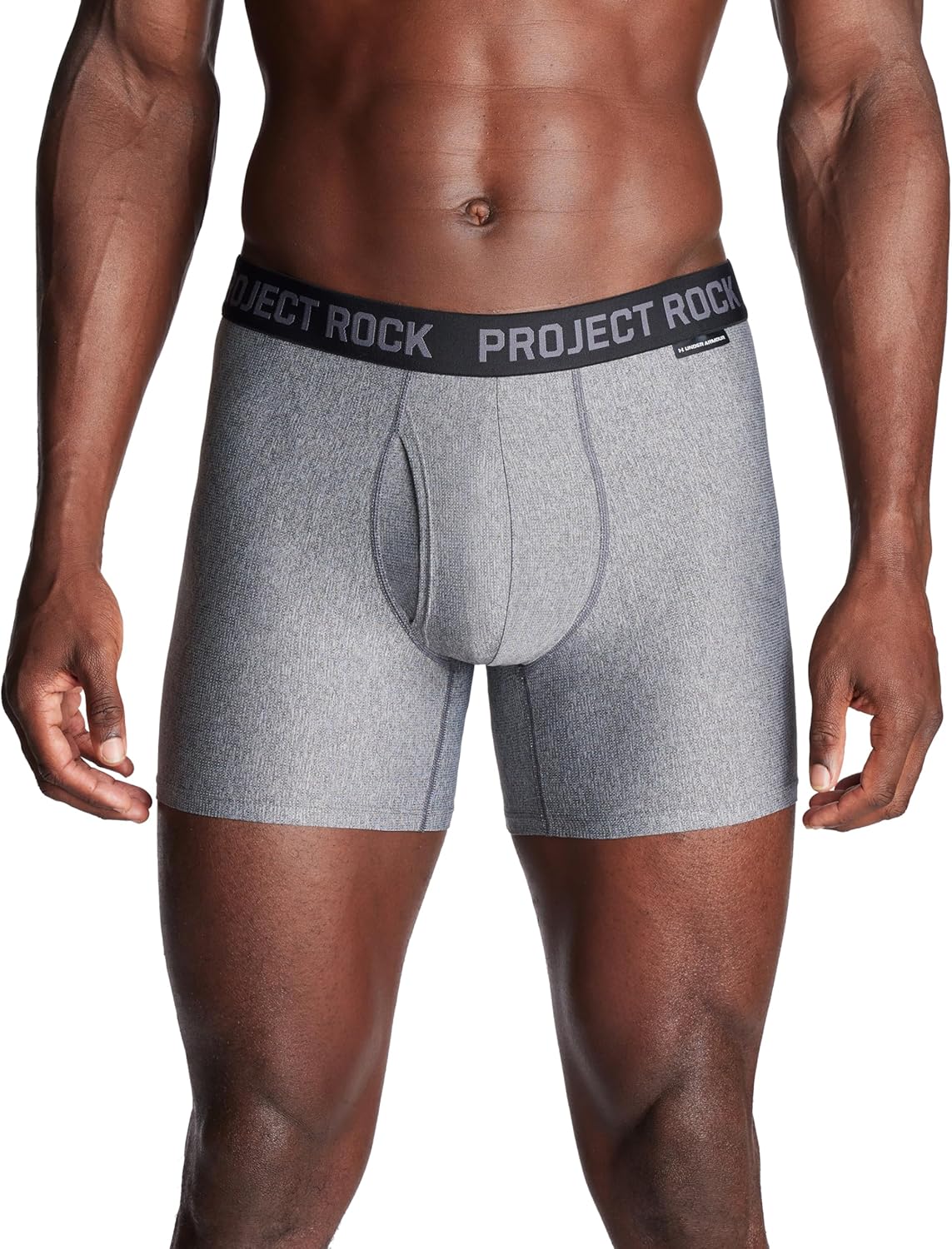 Under Armour mens Under Armour Men's Project Rock Performance Tech Mesh Boxerjock Brief, 5" Inseam, 2-pack - Image 3
