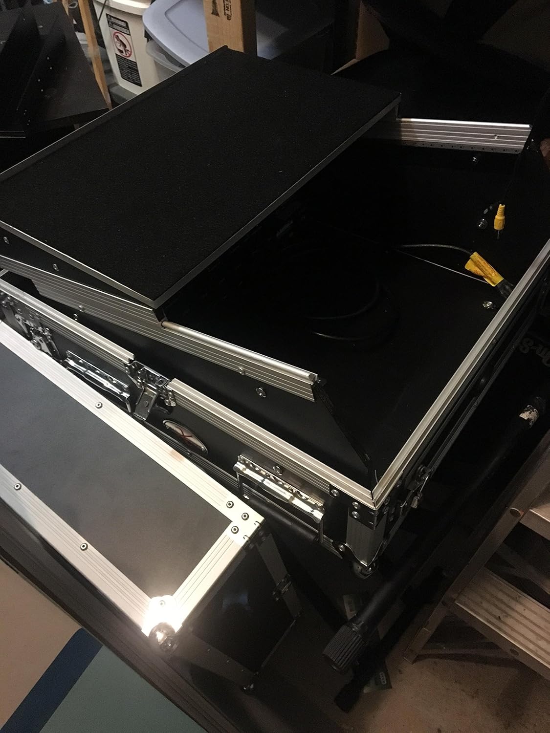 Pro X T-2MR LT 2U x 10U Space Slant Combo DJ Rack Case+FREE Sliding Laptop Shelf