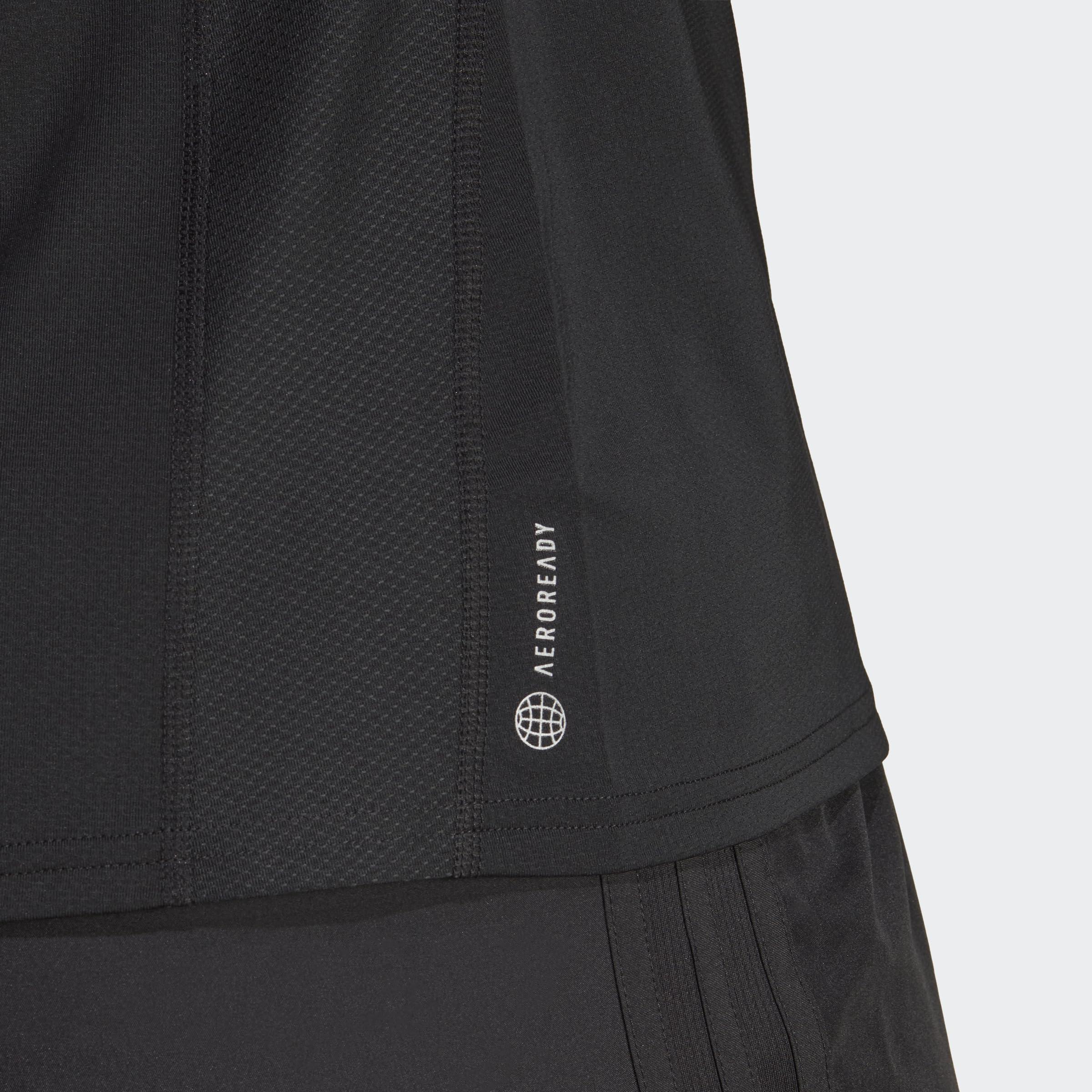 adidas Damska koszulka bez rękawów do biegania (rozmiar plus) koszula, czarna, 1, Czarny, 1