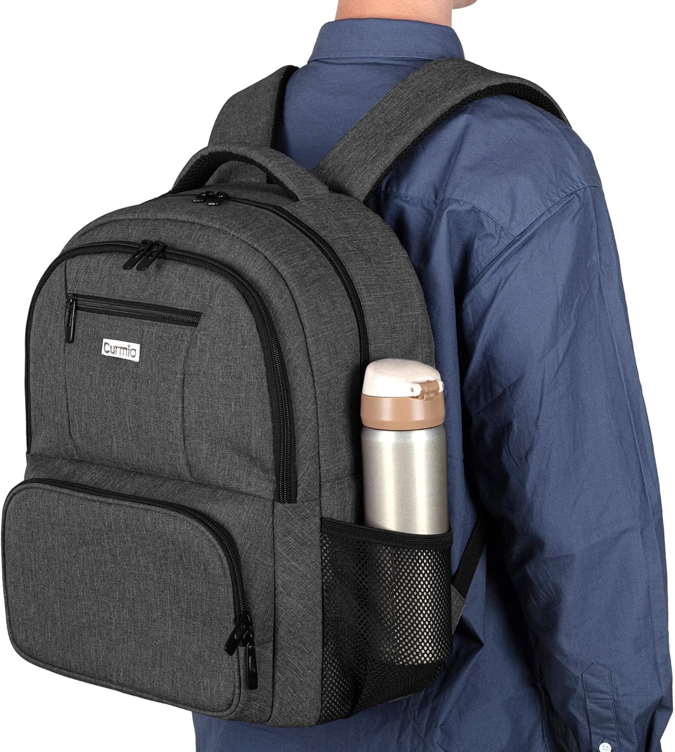 CURMIO Travel Backpack Compatible with ResMed Air Sense9, Air Sense10 & Small Travel Carrying Bag Compatible with ResMed AirMini CPAP Machine and Accessories, Bag Only : Health & Household