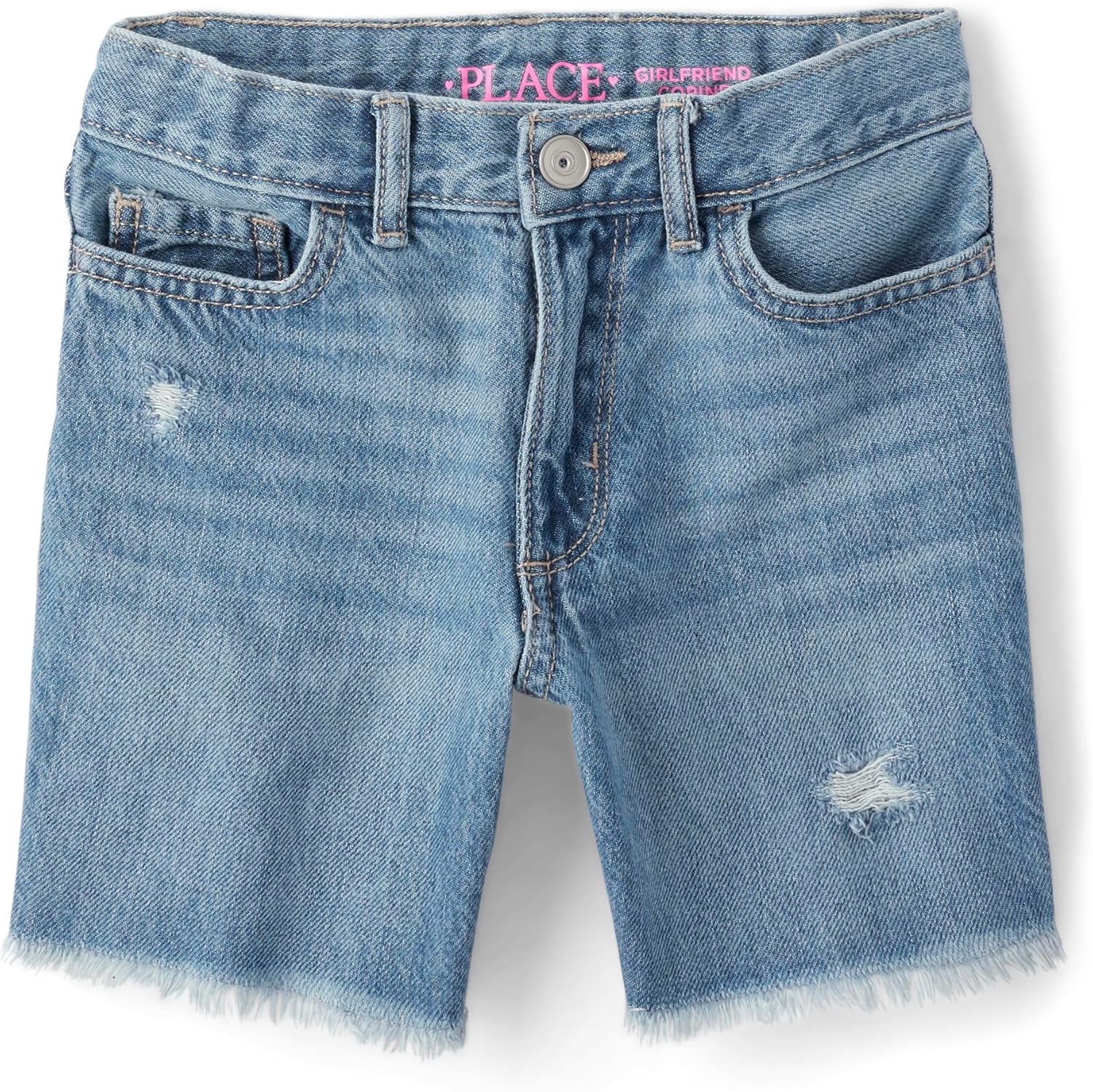 The Children’s Place Girls’ Denim Midi Shorts The Children’s Place Girls’ Denim Midi Shorts