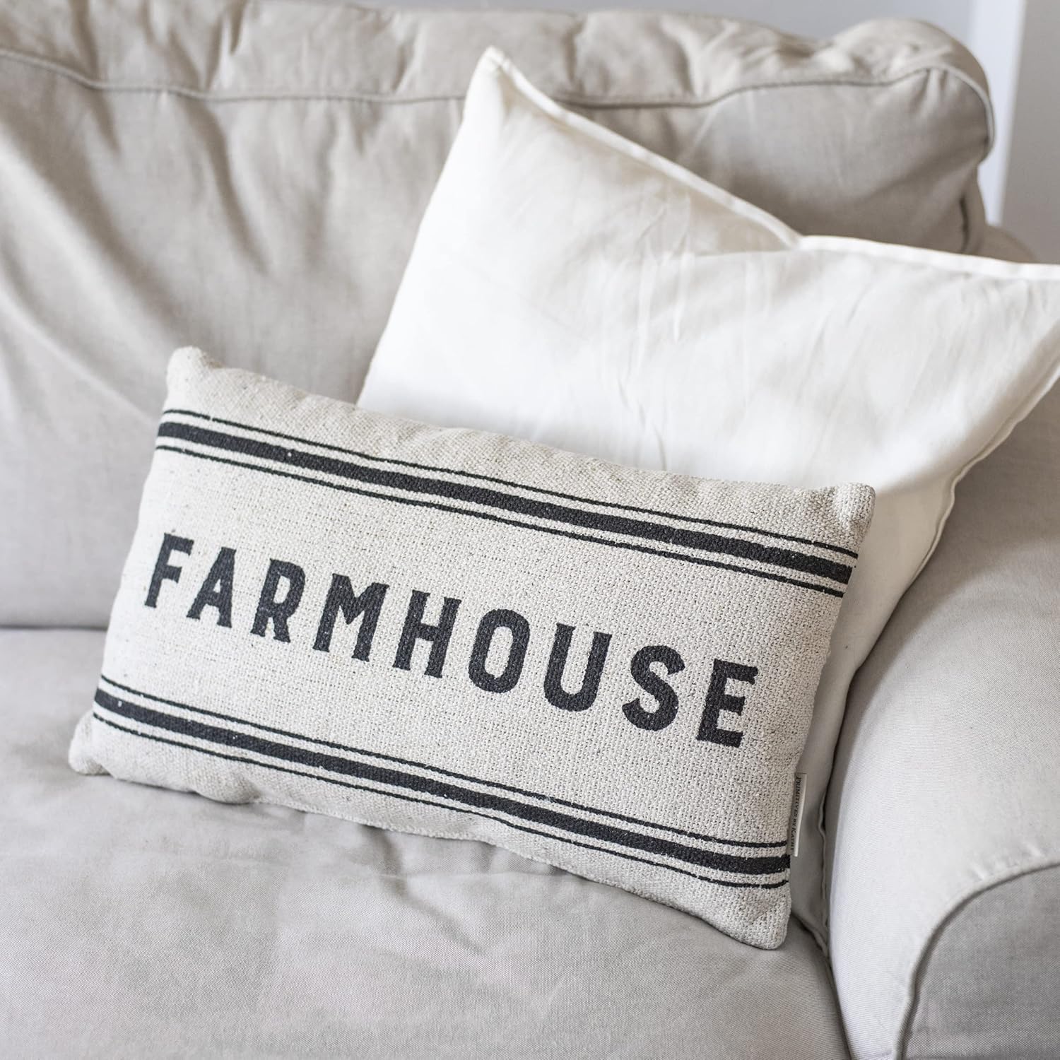 Primitives by Kathy Home Décor Pillow, 20" x 12", Black, White