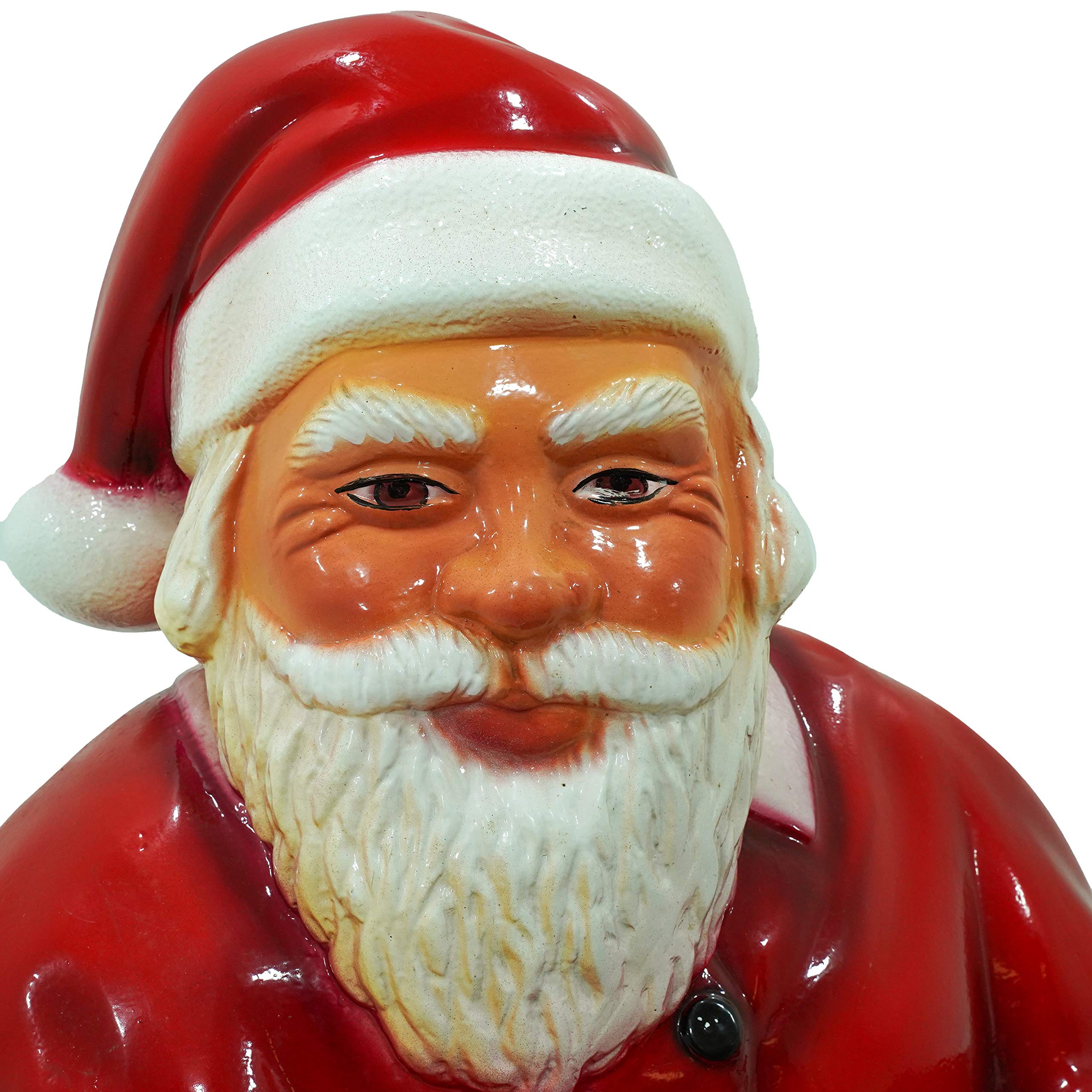 Stilè Slitta in Resina Babbo Natale Rossa da Esterno e Interno 60x115x110 cm per Shooting allestimenti Natalizi