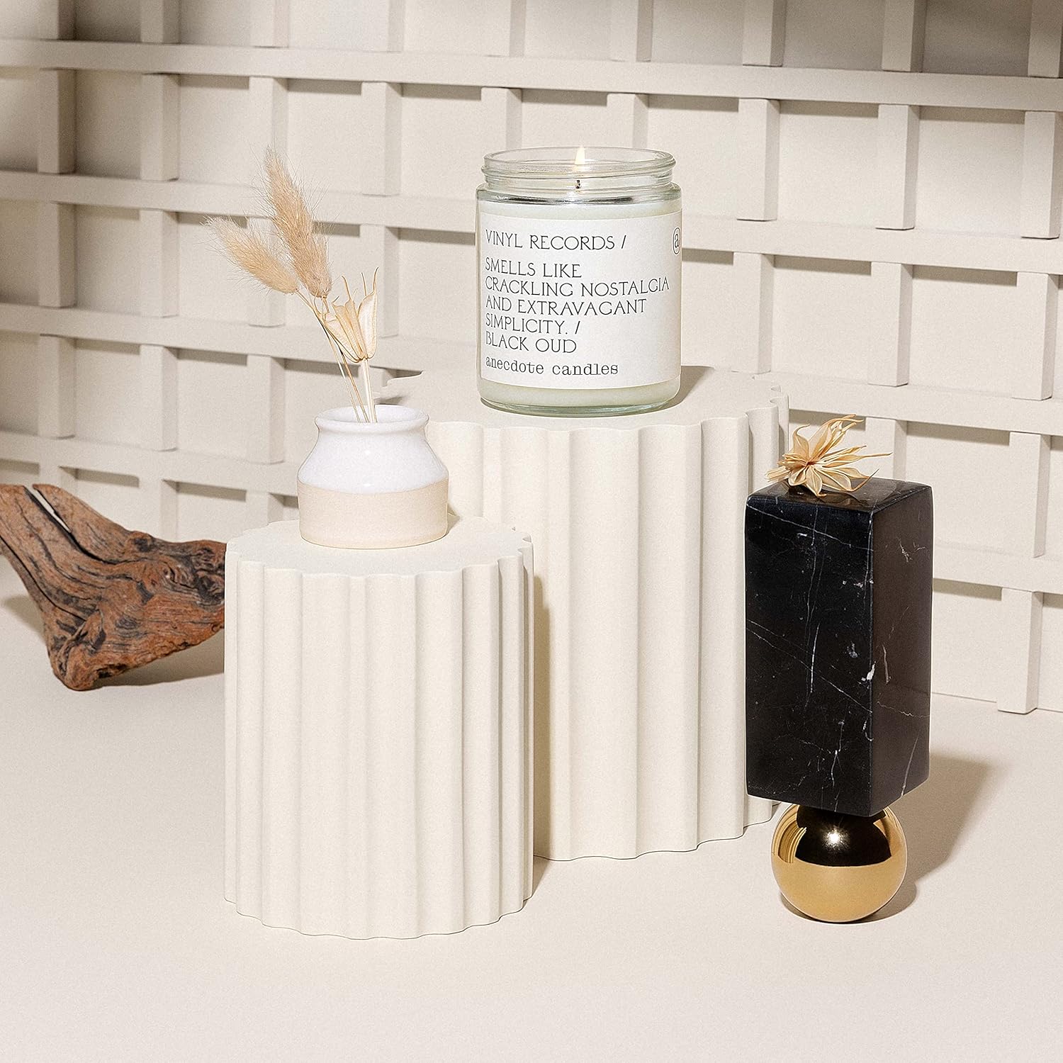 Anecdote Candles – Vinyl Records Glass Jar Candle – Black Oud – Coconut Soy Wax – Non Toxic Scented Candle – Made in USA – Luxury Candles for Home – 7.8 Ounces : Home & Kitchen